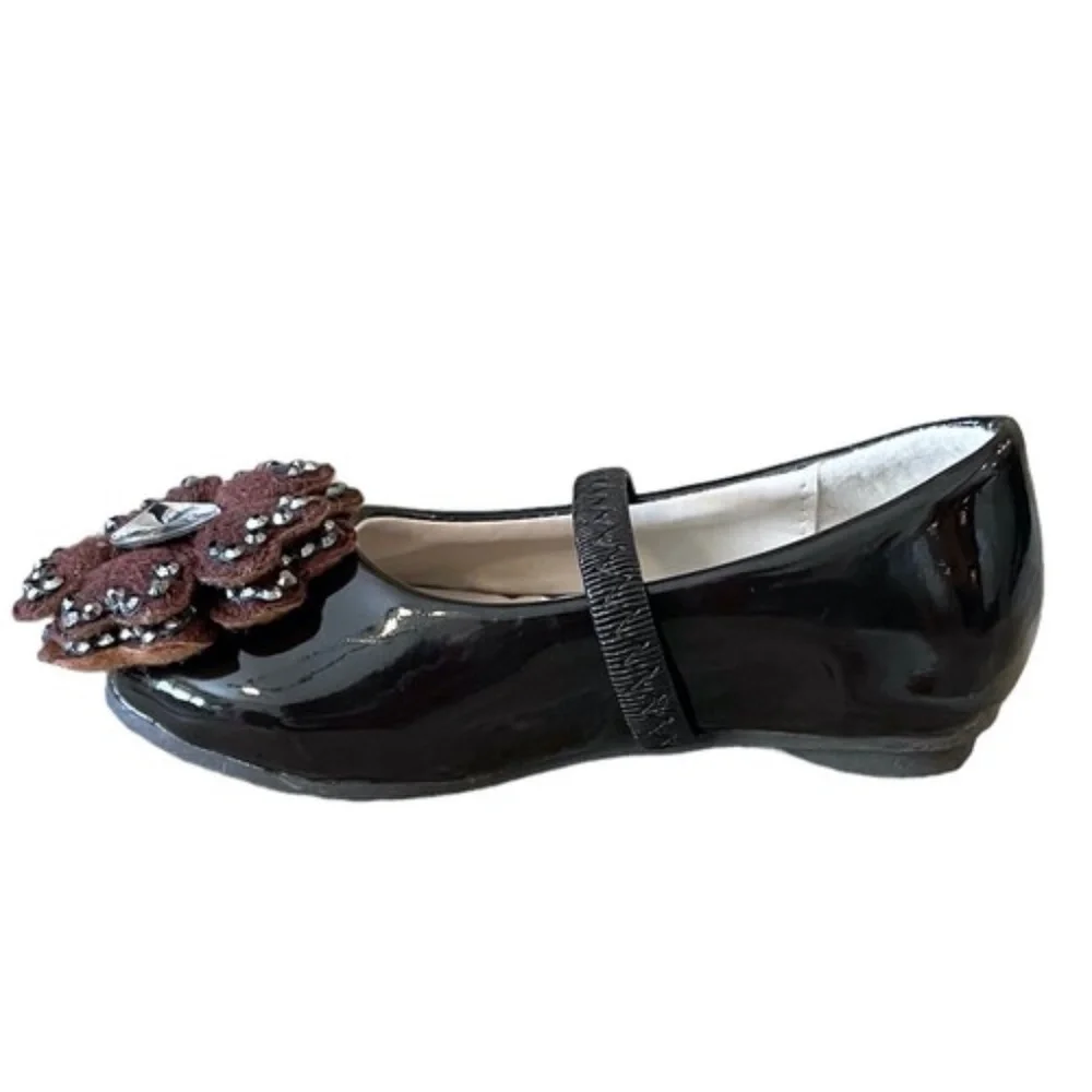 Laura Ashley Girls Brown Mary Jane Dress‎ Shoes Toddler Size 5